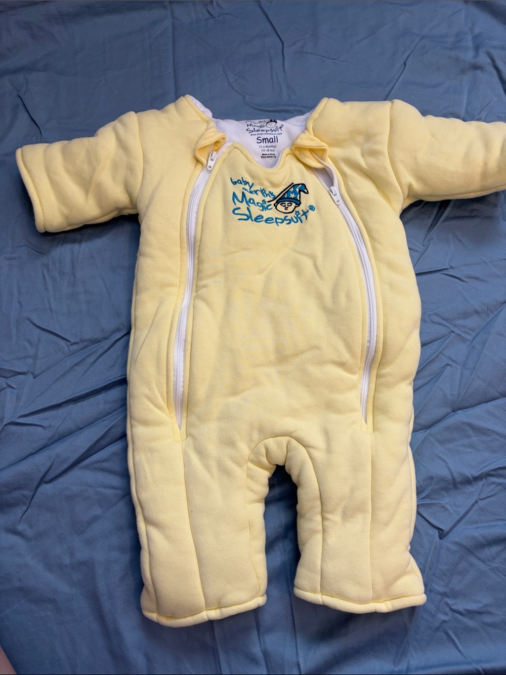 Baby Merlin Sleepsuit in Yellow - Small